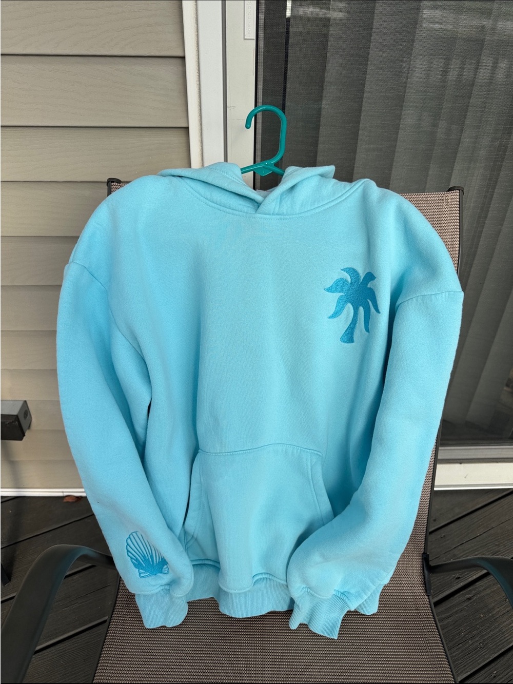 Pink Palm Puff Hawaii Hibiscus Hoodie